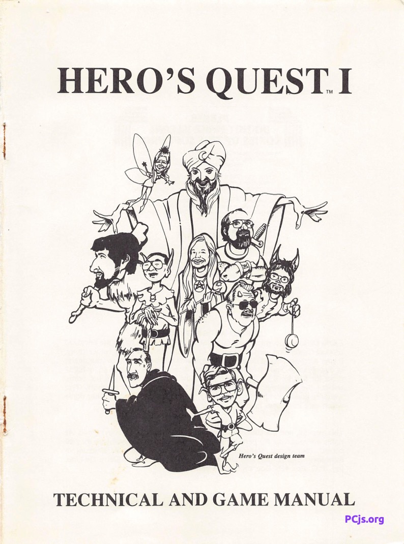 Hero's Quest I Game Manual